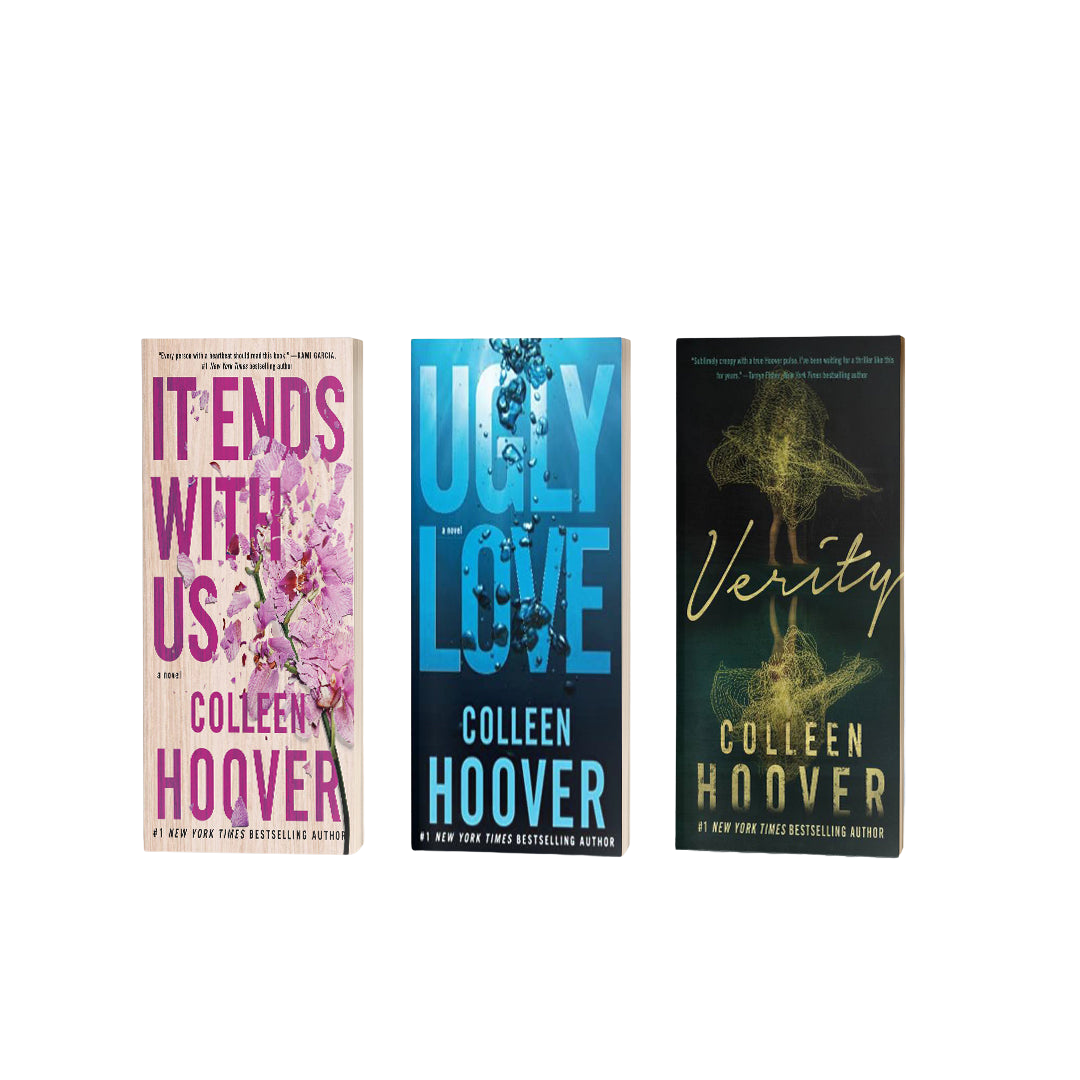Colleen Hoover book set : it ends with us, Ugly love, verity
