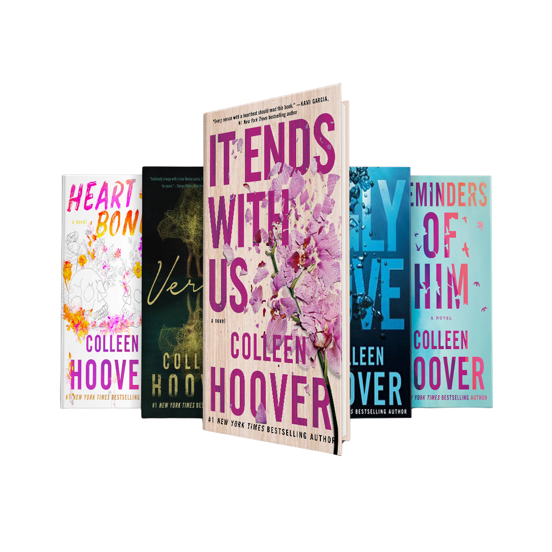 Colleen hoover Books Set: It ends with us, Ugly Love, Reminders of him, Heart bones, Verity