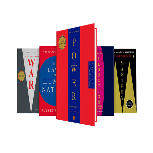Robert Greene Book set : The 48 Laws of power, The Laws Of Human Nature, Mastery, The 33 Strategies of War, The Art of Seduction