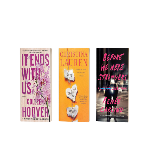 Books with second chance set : Love and other words, Before we were strangers, It ends with us