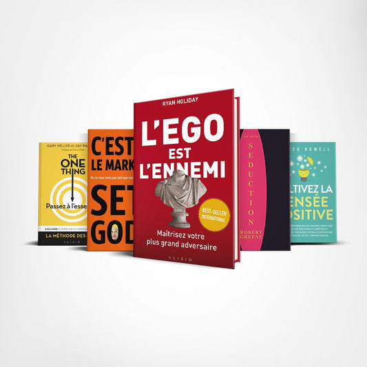 Pack 5 livres de Psychologie du succès: L'eggo est l'ennemi, C'est ça le marketing, Cultivez la pensée positive, The One Thing, C'est ça le marketing