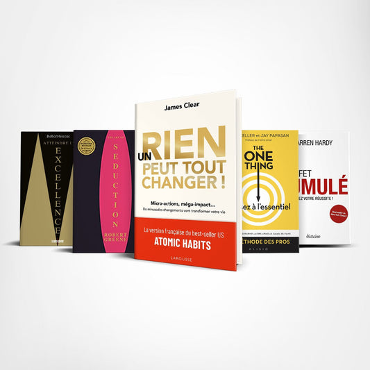 Pack 5 livres d'épanouissement personnel et excellence: Un Rien Peut Tout Changer, Excellence, L'Effet Cumulé, The One Thing, L'Art de la Séduction